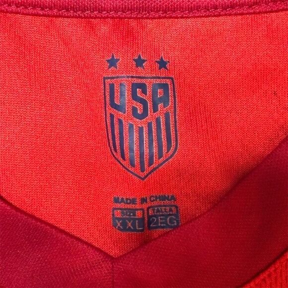 Team USA Soccer Jersey Teens's XXL Alex‎ Morgan #13 Red Short Sleeve - Picture 3 of 3